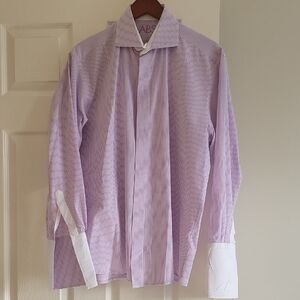 Allen Schwrat Shirt in Purple and White ABS